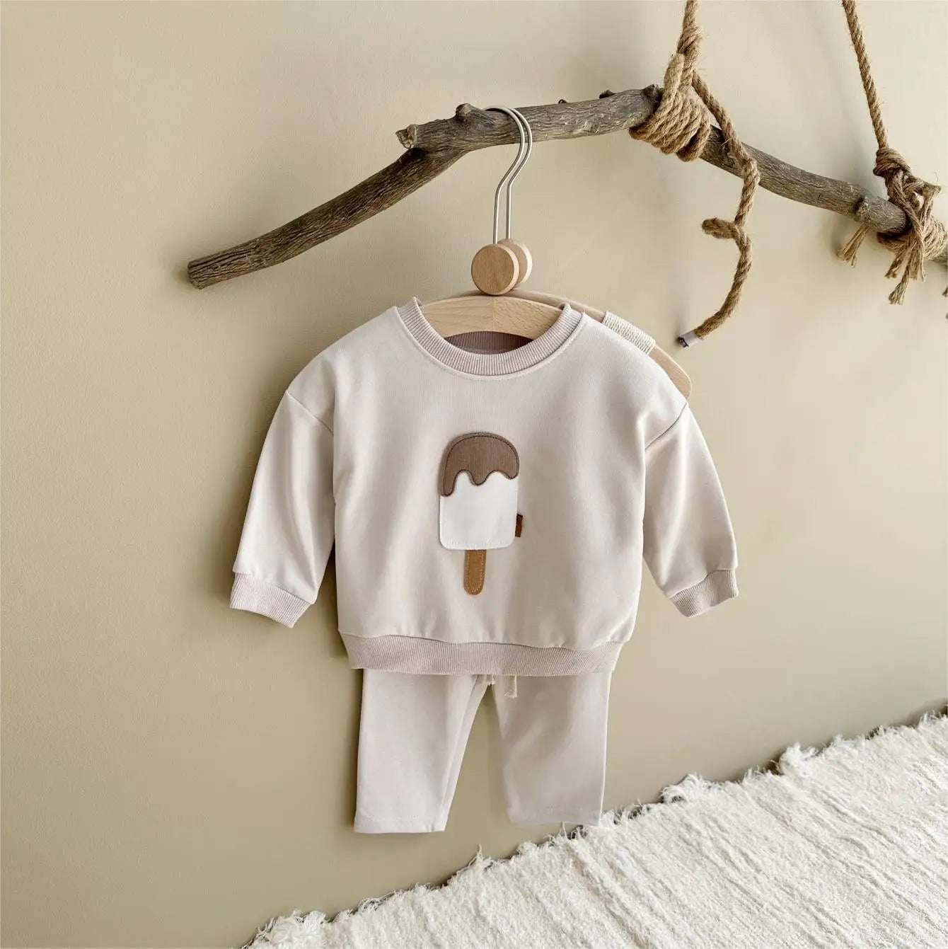 Conjunto de Moletom Bebê Ice Cream