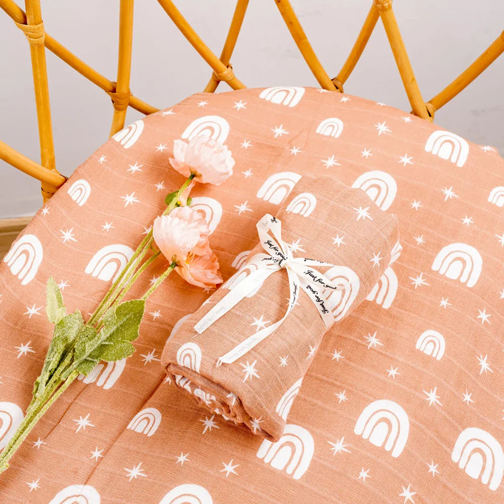 Manta de Algodão Estampada para Bebê Liz