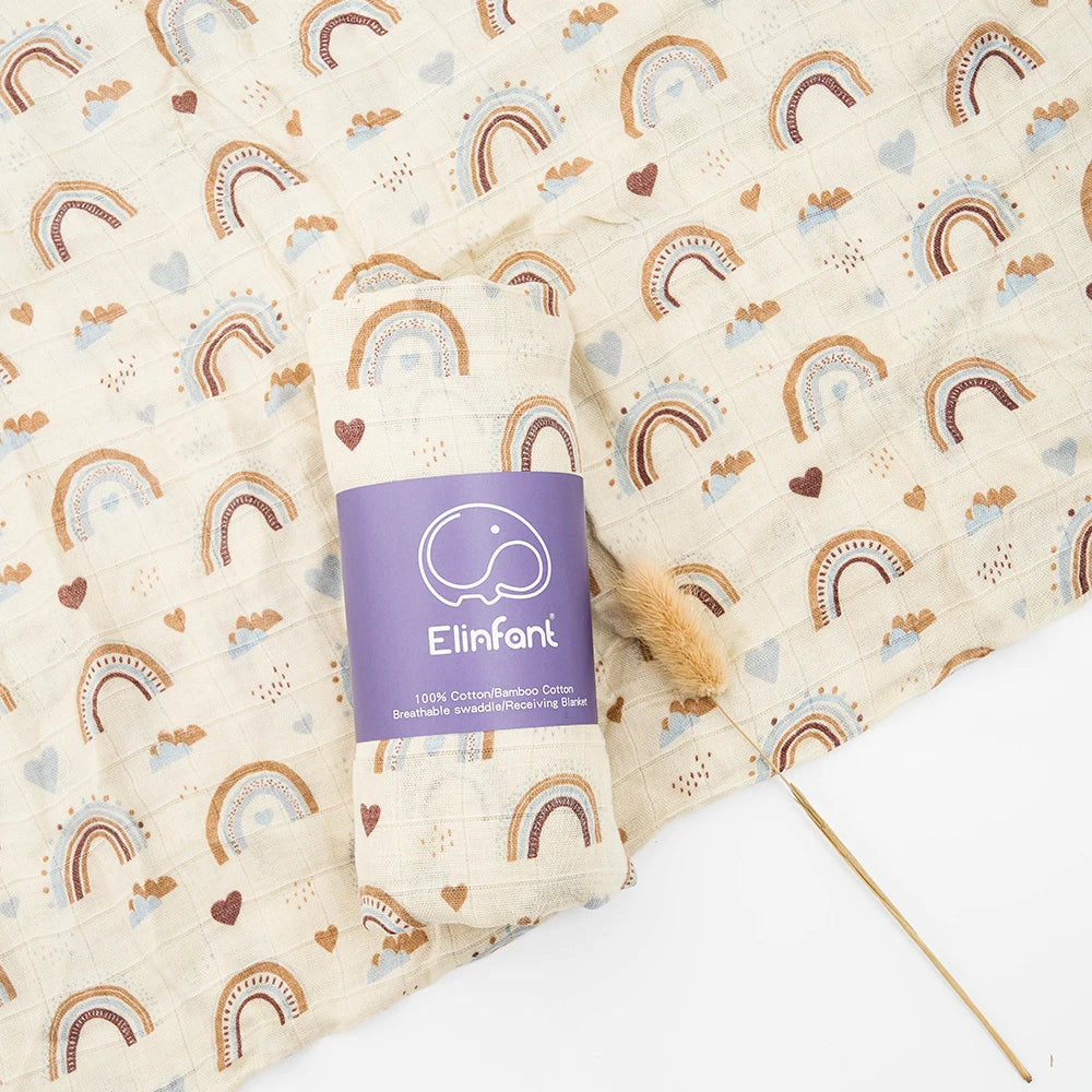 Manta de Algodão Estampada para Bebê Liz
