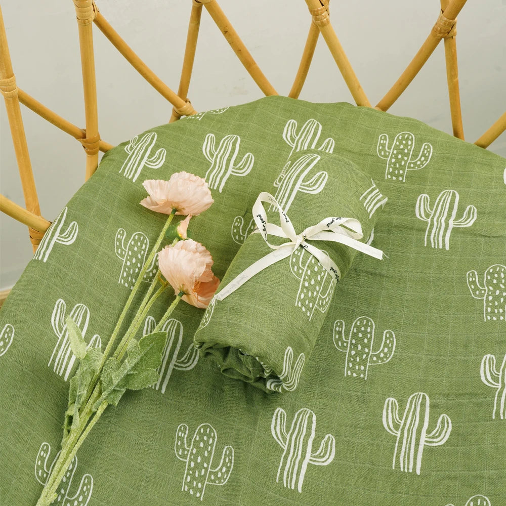 Manta de Algodão Estampada para Bebê Liz