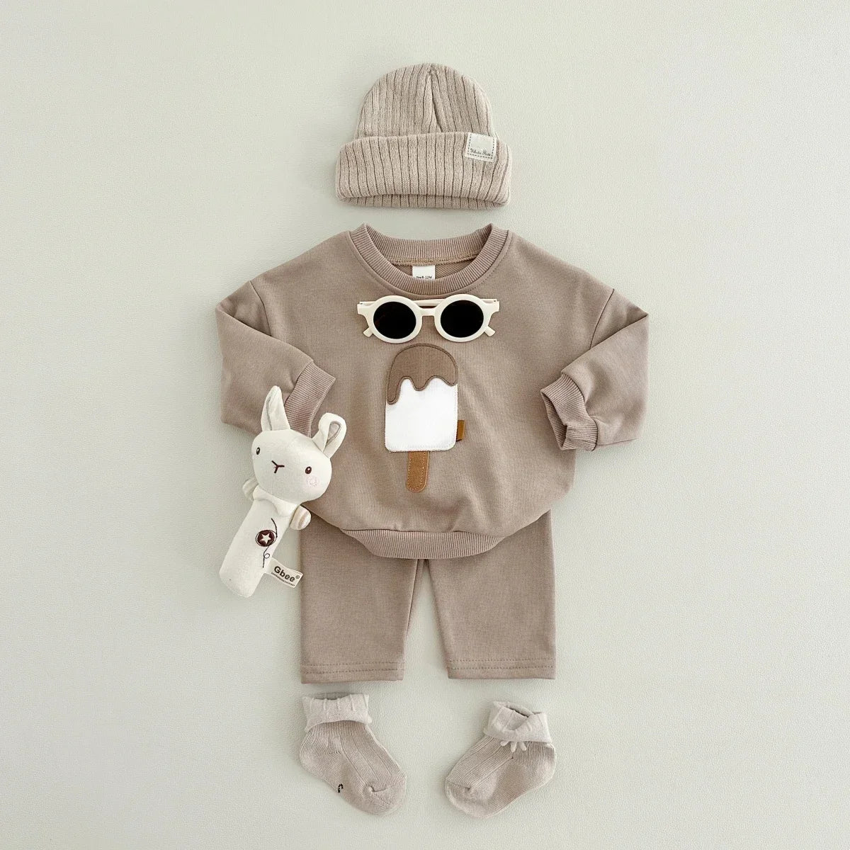 Conjunto de Moletom Bebê Ice Cream