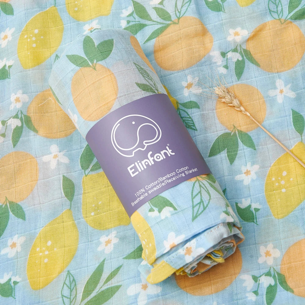 Manta de Algodão Estampada para Bebê Liz