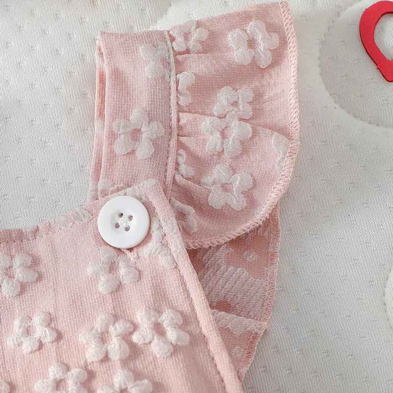 Macacão Bebê com Faixa de Cabelo Simsii