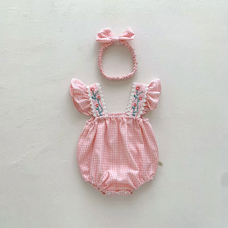Macacão Bebê Bordado Gaia