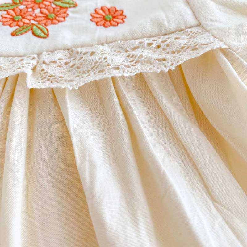 Conjunto Bordado Bebê Flor do Campo