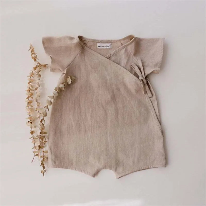 Macacão Kimono Bebê Cúrcuma