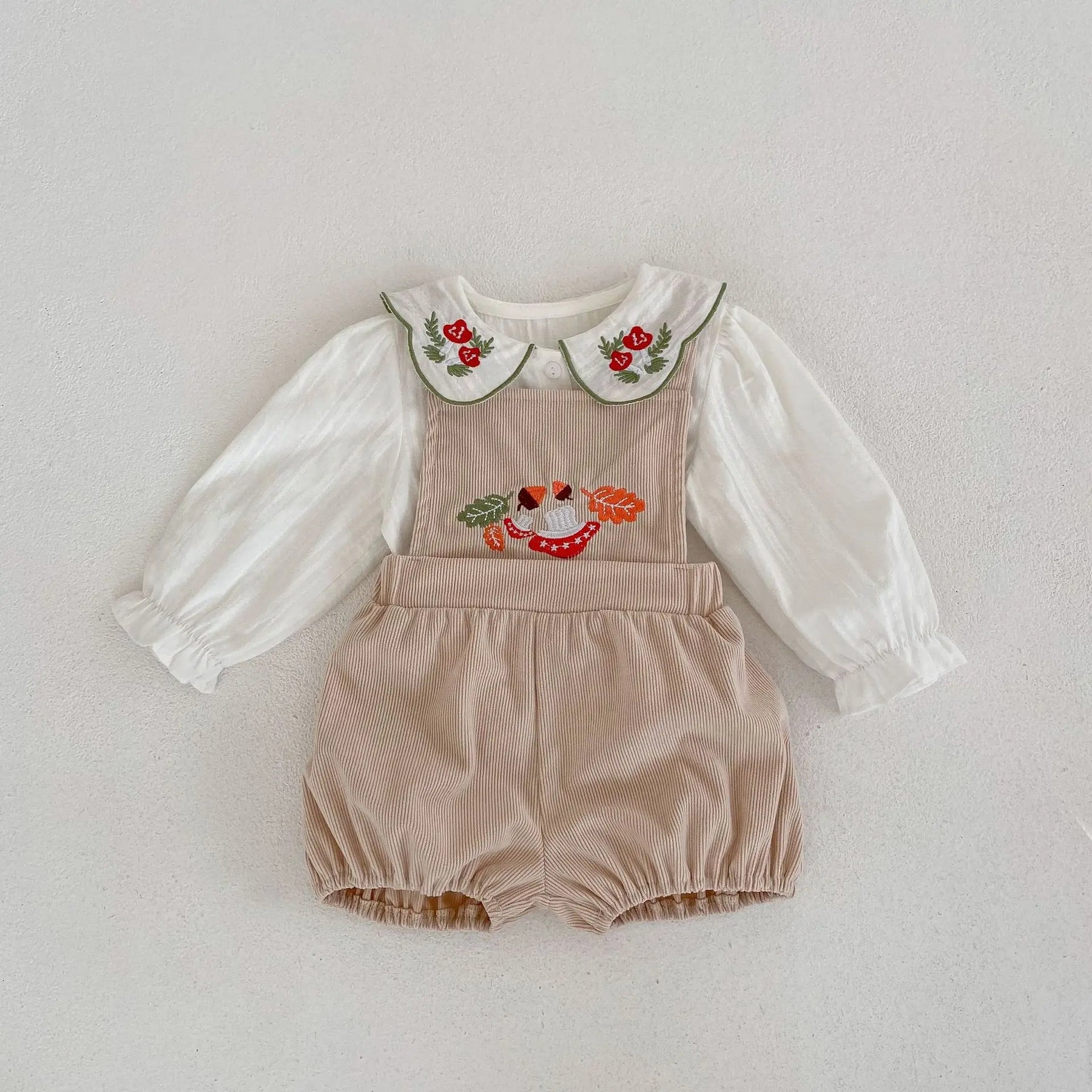 Conjunto Bordado Bebê Mush