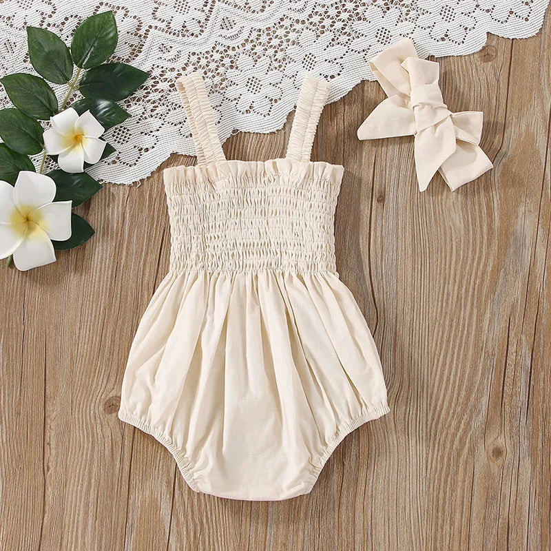 Body Bebê com Faixa de Cabelo Íris