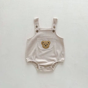 Macacão Bebê Bordado Ursinho
