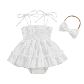 Body Bebê com Faixa de Cabelo Gérbera