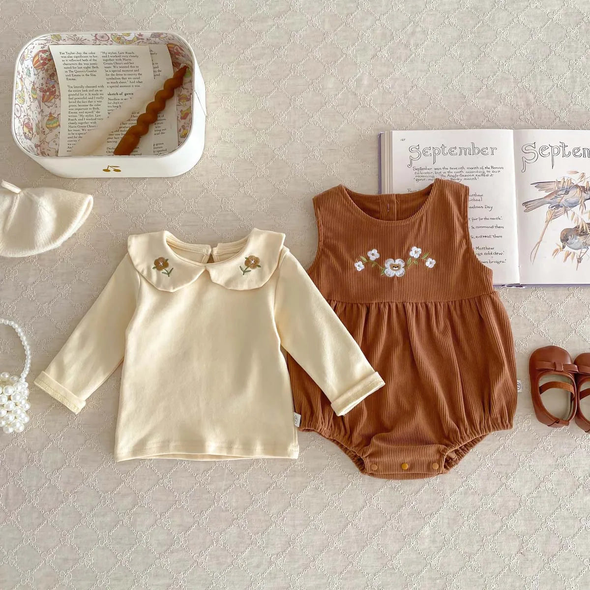 Conjunto Bordado Bebê Baby Bear