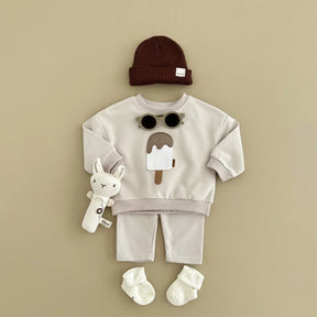 Conjunto de Moletom Bebê Ice Cream