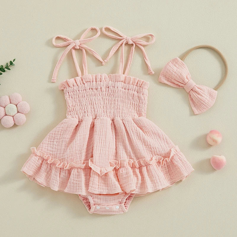 Body Bebê com Faixa de Cabelo Gérbera
