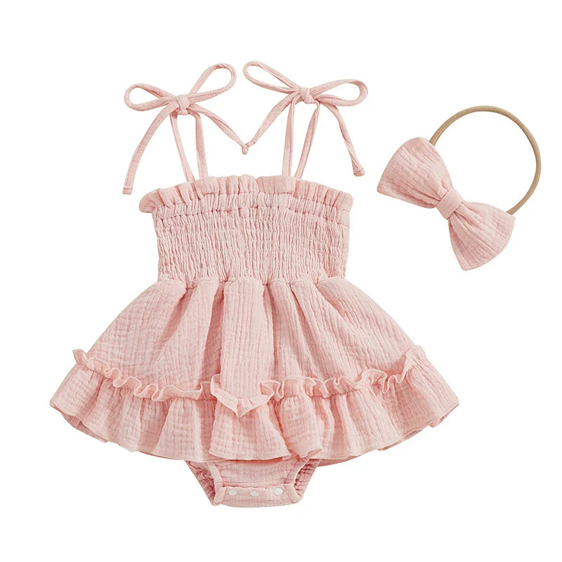 Body Bebê com Faixa de Cabelo Gérbera
