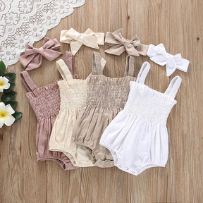 Body Bebê com Faixa de Cabelo Íris