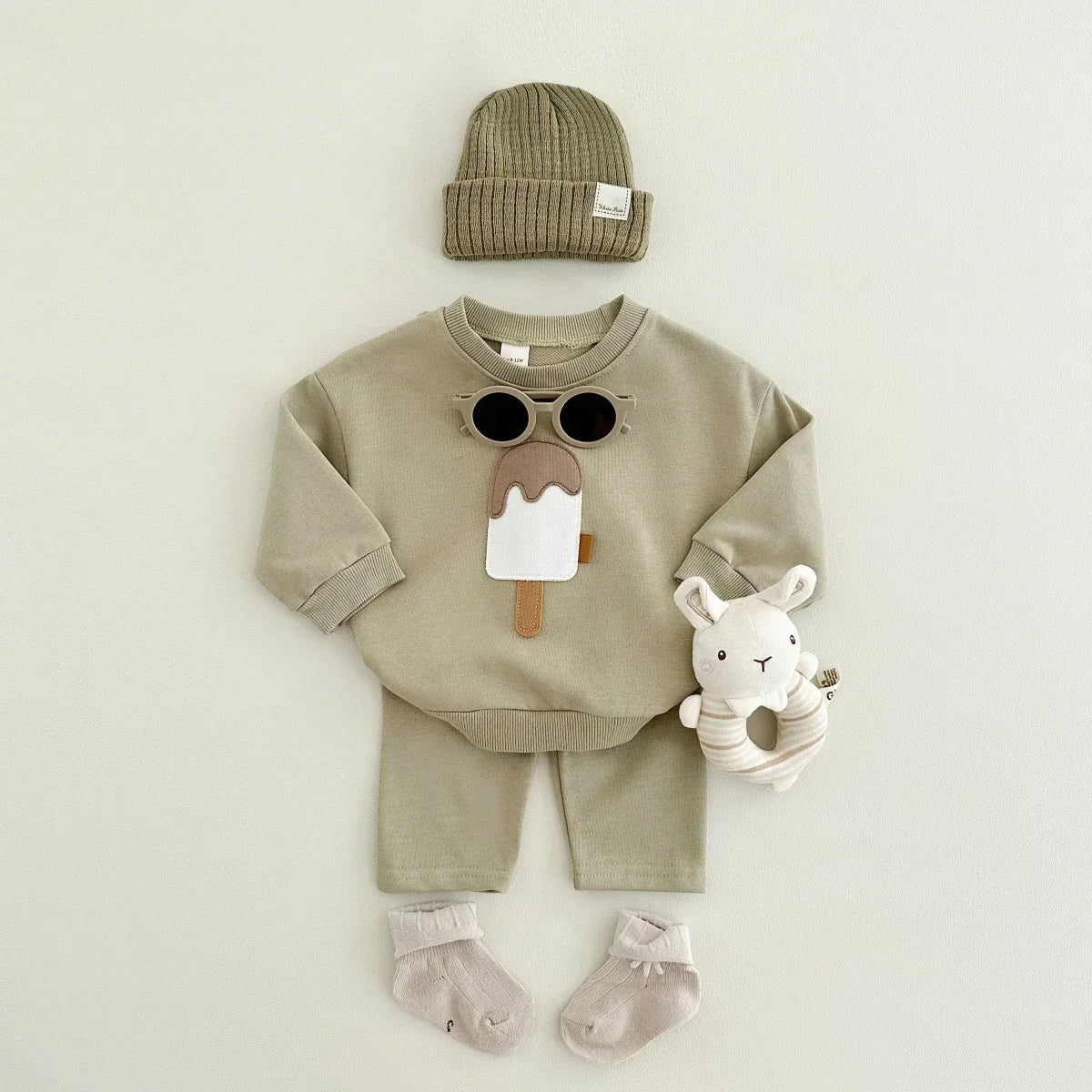 Conjunto de Moletom Bebê Ice Cream