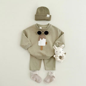 Conjunto de Moletom Bebê Ice Cream