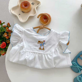 Body Bebê Bordado Coelito