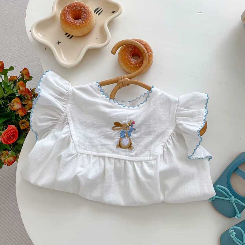 Body Bebê Bordado Coelito