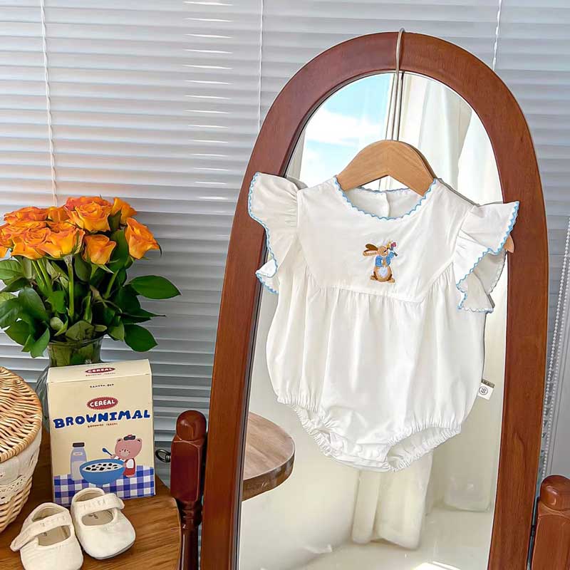 Body Bebê Bordado Coelito