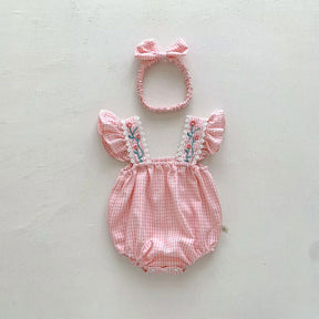 Macacão Bebê Bordado Gaia