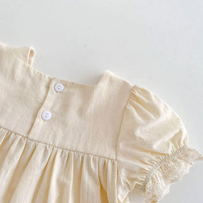 Conjunto Bordado Bebê Flor do Campo